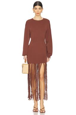 Wallis Knit Fringe Dress