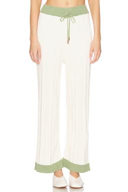 The Cielo Knit Pants in Creme Pistachio