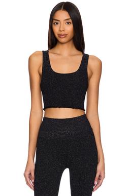 Amor Shimmer Crop Tank Top