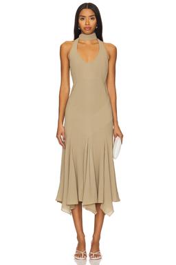 Raye Halterneck Midi Dress