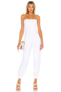 Strapless Cuffed Ankle Jumpsuit