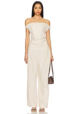 Rolled Shoulder Jumpsuit