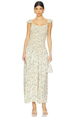 Cap Sleeve Mottled Max Dress