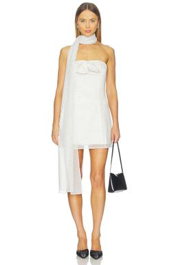 Monica Strapless Mini Dress With Scarf