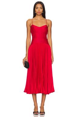 Cherry Drop Waist Midi Dress