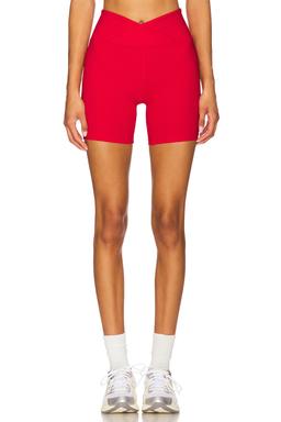 Ribbed V Waist Biker Short