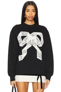 Lace Bow Sweatshirt