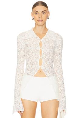 Lace Buttoned Blouse