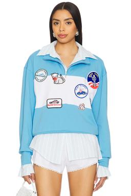 Embroidered Patches Sweatshirt