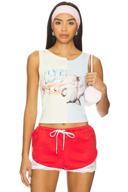 Patchwork Printed Tank Top