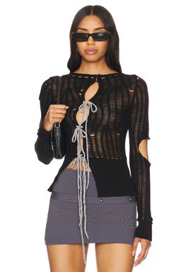 Ribbed Soul Asymmetric Sweater