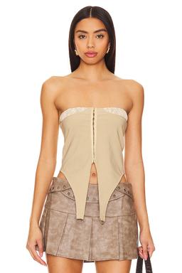 Lace Locket Tube Top