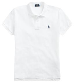 Polo Ralph Lauren Women's Classic Fit Mesh Polo Shirt, White, X-Large