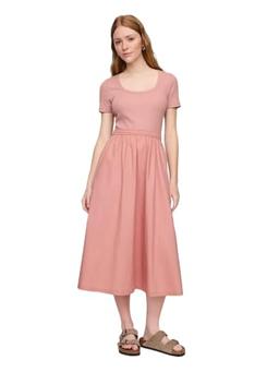 GAP Womens Scoop Neck Midi Dress Bainbridge Blue XS/P