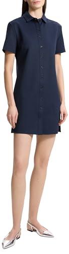 Theory Women's Pique Shirt Dress, Nocturne Navy