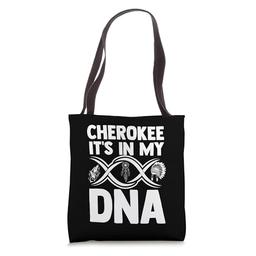 Cherokee DNA Native American Indian Indigenous Headdress Tote Bag