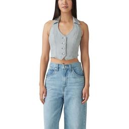 Levi's Women's Bria Denim Corset Halter, (New) Handy Woman