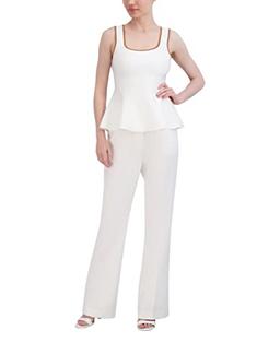 BCBGMAXAZRIA Women's Square Neck Pullover Sweater Top, Gardenia