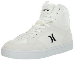 Hurley Women's Break Hi-Top Sneakers, White, 10