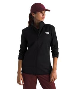 THE NORTH FACE Women's Mistyescape Full Zip Fleece Jacket, TNF Black/TNF Black, Small