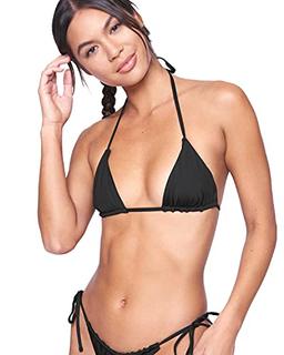 Hurley womens Itsy Bitsy Bikini Top, Black, Small US