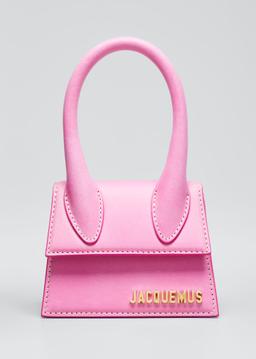 Le Chiquito Leather Top-Handle Bag, Pink
