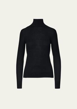 Long-Sleeve Cashmere Turtleneck Sweater