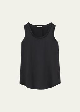 Perla Luxe Reversible Silk Charmeuse Shell