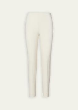 Annie Straight-Leg Stretch-Wool Pants