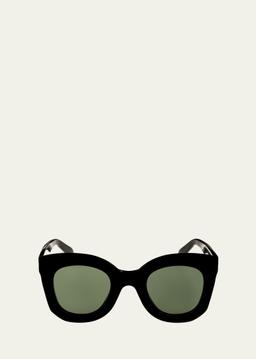 Chunky Round Acetate Sunglasses