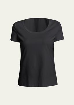 Cotton-Stretch Basic Tee