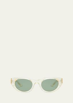 Acidity Acetate Cat-Eye Sunglasses