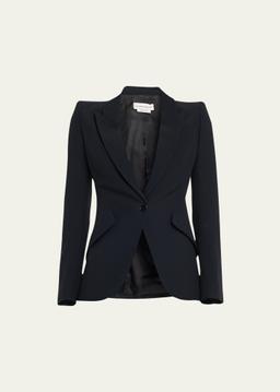 Classic Single-Breasted Suiting Blazer