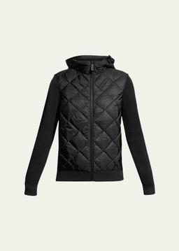 HyBridge Quilted Knit Hoodie