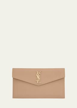 Uptown YSL Pouch in Grained Leather