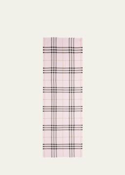 Giant Check Gauze Scarf