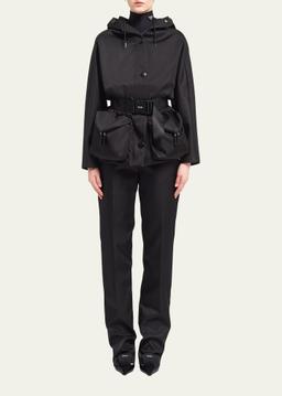 Re-Nylon Blouson Jacket w/ Detachable Hood