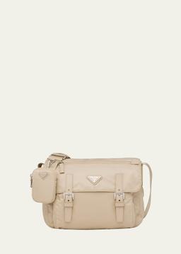 Single Pocket Re-Nylon Shoulder Messenger Bag