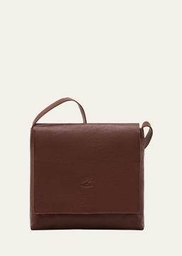 Unisex Leather Messenger Bag