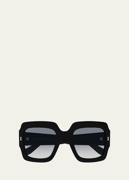 Gradient Rectangle Acetate Sunglasses
