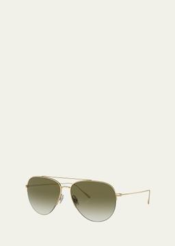 Cleamons Titanium Aviator Sunglasses