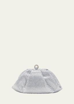 Gemma Pleated Crystal Clutch Bag