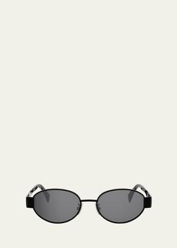 Triomphe Oval Metal Sunglasses