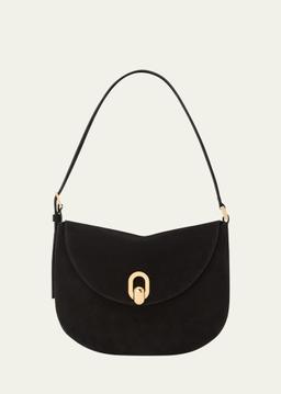 The Tondo Suede Hobo Bag