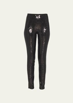 Sequin Ankle Leggings