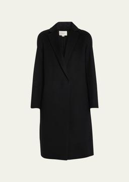 Classic Straight Wool-Blend Coat