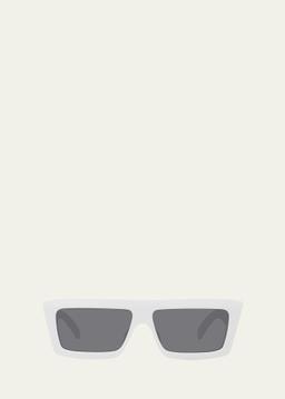 Logo Rectangle Acetate Sunglasses