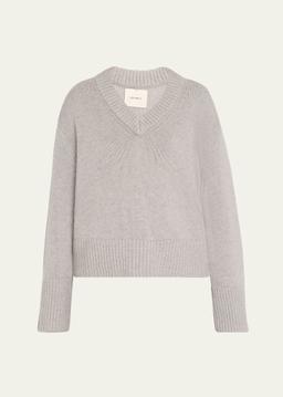 Aletta V-Neck Cashmere Knit Sweater