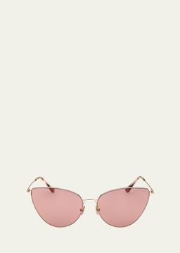 Anais Metal Cat-Eye Sunglasses