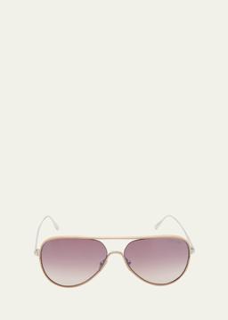 Jessie Metal Aviator Sunglasses